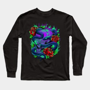 skull snake Long Sleeve T-Shirt